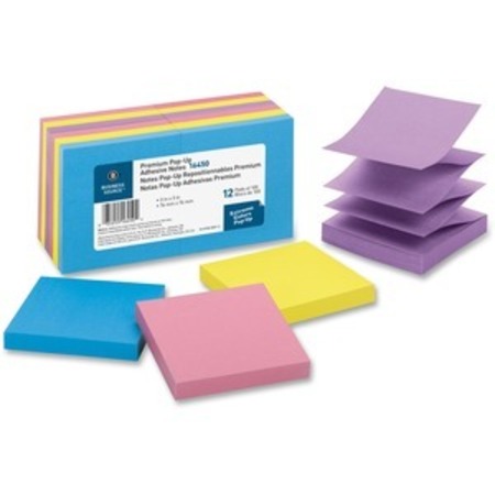 BUSINESS SOURCE Notes, Popup, 3X3, Extreme, 12PK BSN16450